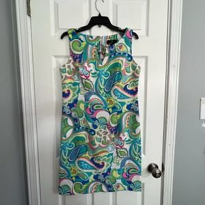 Ronni Nicole Printed Sheath Sleeveless Dress Size 10